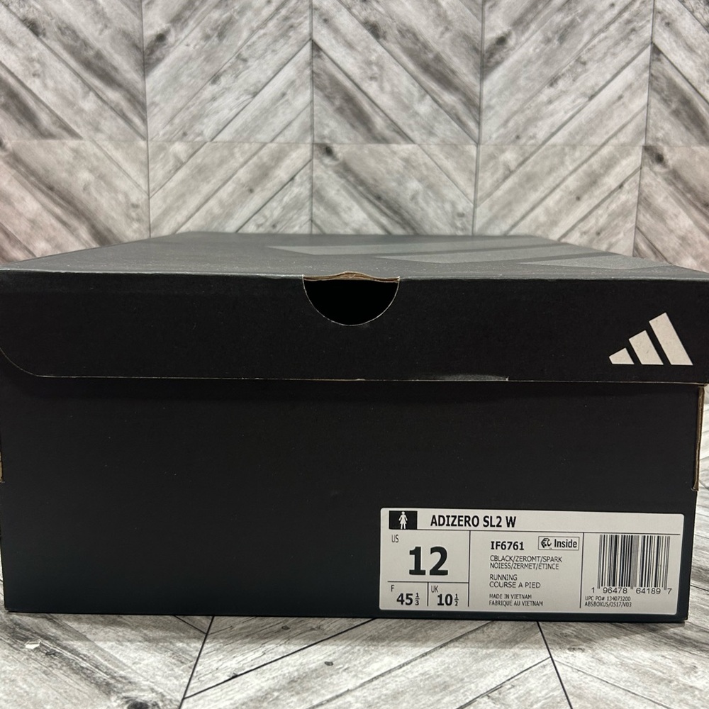 adidas Adizero SL2 W Black and White Shoe Box